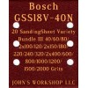Bosch GSS18V-40N - 17 Different Grits - 20 Sheet Variety