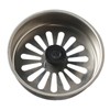 Stainless Steel Sink Trash Can,Φ7.8CM*1.8CM Junk Filtering,Stainless Steel Drain Filter,qs145c002