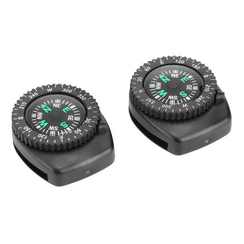 Compass 2pcs Watch Shape Compass Portable Watch Band Slide Navigation