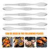 HEMOTON 6 Pack Seafood Forks Picks Stainless Steel Seafood Crab