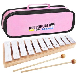 Sonor GP Soprano Xylophone Glockenspiel + Keepdrum Bag Pink