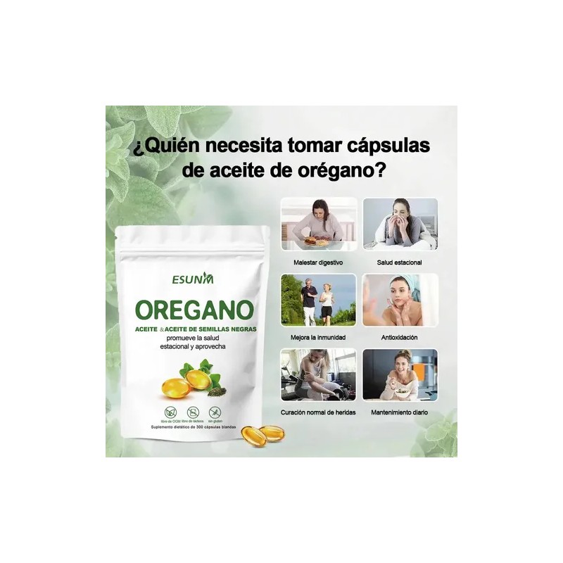 Abronikey Aceite De Orégano Cápsula Blanda 6000mg 300 Cáps