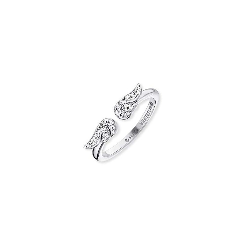 Engelsrufer ERR-LILWING-ZI Women's Ring 925 Sterling Silver with Angel Wings