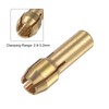 sourcing map 10pcs Brass Collet 3.2mm Brass Drill Chucks Mini