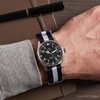 NATOS.COM - Regimental Blue White NATO Watch Strap G10 Military