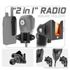 Tackform All Metal Dash Mount CB Mic & 2-Way Radio