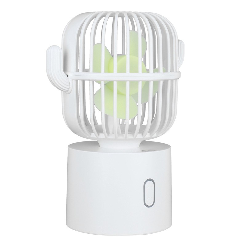 Mini Fan Cactus Moving Head USB Charging Portable Desktop Mini