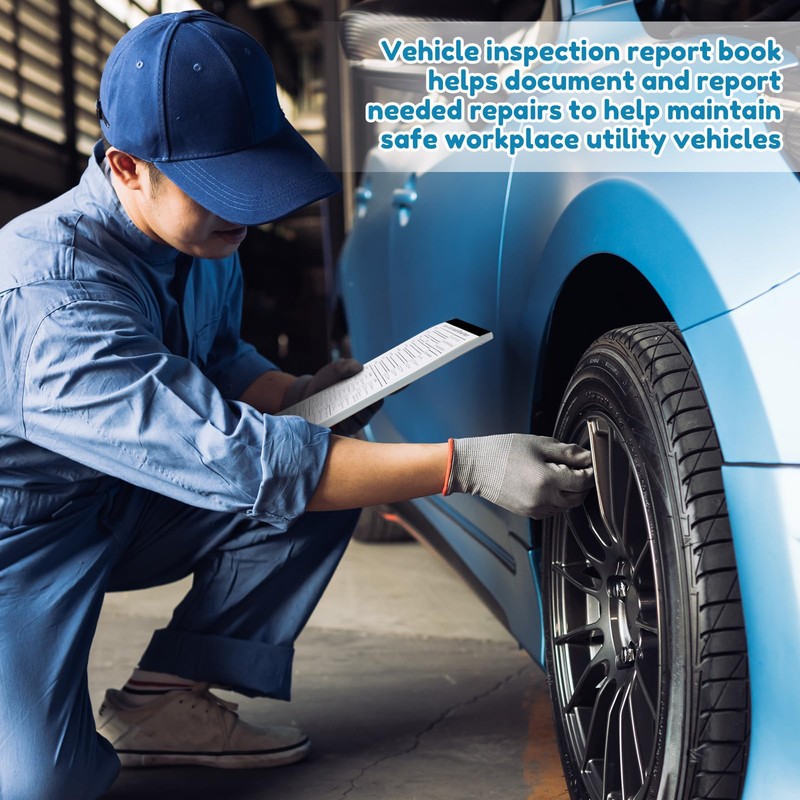 10 Pack 5.5" x 8.5" Equipment Safety Inspection Report Detailed