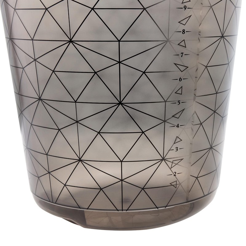 keeeper 10L Ilvie Polygon Crystal Grey Bucket with Integrated Measuring