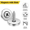 Wzone 15x3mm Small Magnets with Hole 15PCS Mini Strong Magnets
