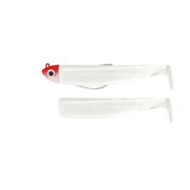 Fiiish Black Minnow 120mm Combo (Rigged and Ready) 12g Red Shore Head + White Body