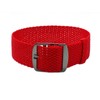 HNS 20mm Red Perlon Braided Woven Watch Strap with PVD