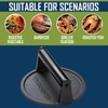 Vacmaster Cast Iron Burger Press Smasher, 6.25 Inch Diameter, Commercial