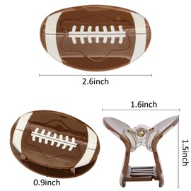 Hapdoo Hapdoo Brown Football Hair Clips, Football Hair Claw Clips Game Day Rugby Hair Accessories Gifts for Women Girl