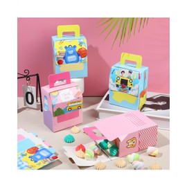 Liobelon 12 Pieces Welcome Back School Gift Boxes First Day of School Party Treat Boxes Cardboard Candy Boxes Welcome Back School Thank You Gifts Boxes for Teachers Classroom Decorations(backpack)