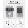 TROND Outlet Extender - 3 Prong Grounded Plug Extension Outlet,