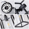 MAYNA 1-Light Farmhouse Pendant Light, Black Metal Cage Light Fixtures