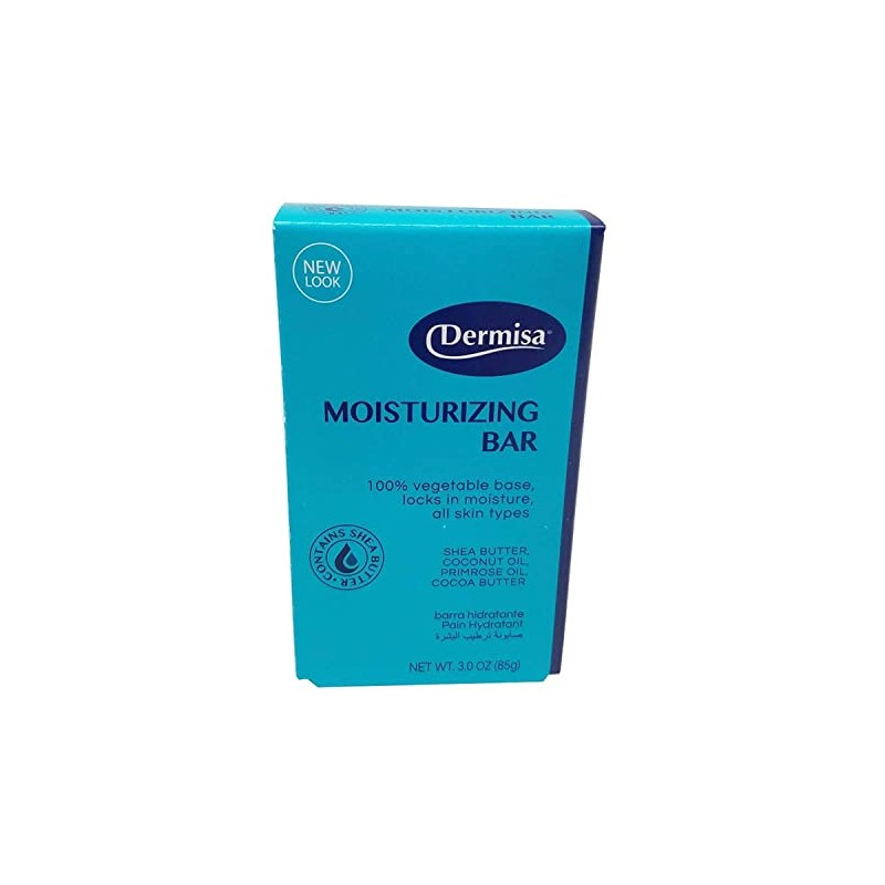 Dermisa Moisturizing Bar - Gentle Soap with Cocoa and Shea