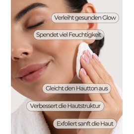 Meina AHA Glow Toner, 5% Glycolic Acid Peeling with Vitamin C, PHA, Rice Extract and Hyaluronic Acid, Face Toner, Light Face Care Against Pigment Spots and Dry Skin, Quick Absorbent, 200 ml