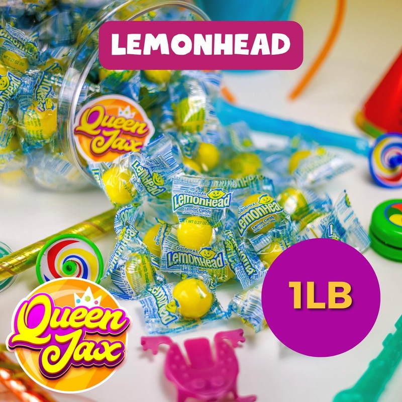 Lemonheads Candy - Lemon Candy - 1 LB Bag -