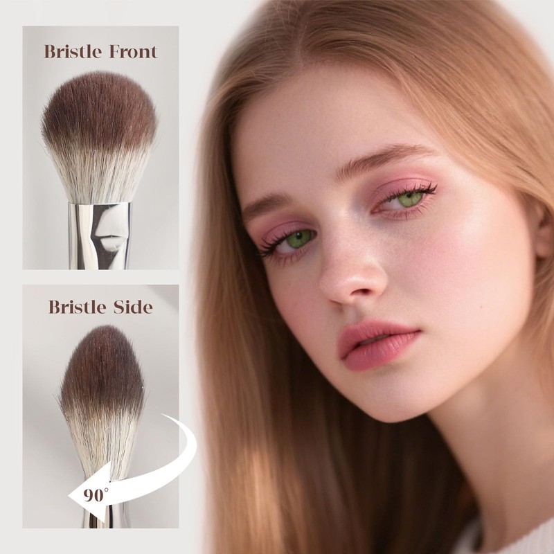 GUOXIAONIU Blush Brush for Cheeks, Blending Brush, Contour Bronzer Brush,