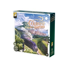 Cargo Empire — by Moaideas Game Design | Build Your Own Transportation Network | Pick-Up-and-Deliver | Includes 100+ Wooden Meeples| Euro-Strategy Board Game | 1-5 Players | 60-90 Minutes