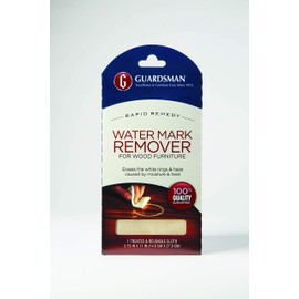 Guardsman Reusable Water Mark Remover Cloth | Wood Cleaner for White Rings & Haze Caused By Moisture and Heat, 1 Count