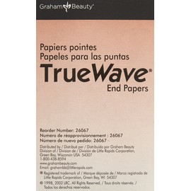 Graham Beauty Graham Truewave End Papers Jumbo,Box of 1000 Papers,white