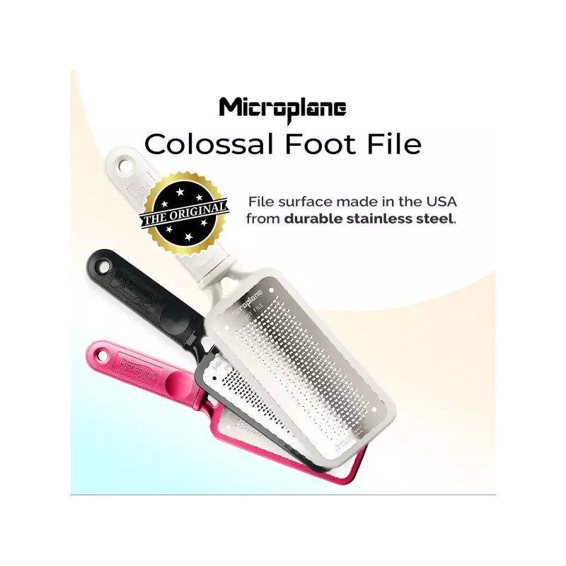 Microplane 마이크로플레인 거상 발 파일 스크래퍼 - 오리지널 스테인리스 스틸