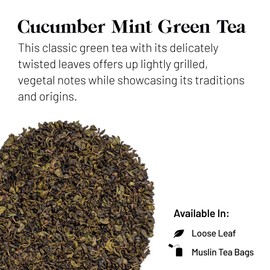 Kusmi Tea - Bio-Grüntee mit Minze & Gurke - Biologische und 100% natürliche Zutaten - Heiß oder kalt genießen - Dose 100g ca. 40 Tassen