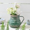 Rustic Metal Flower Vase Farmhouse Decorative Vase for Dining Room