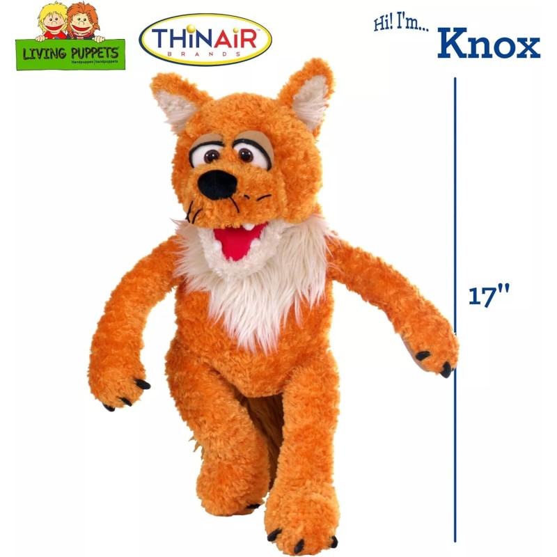 Living Puppets Knox 17-Inch Fox Hand Puppet