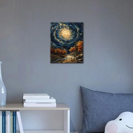 TISHIRON Paint by Numbers The Galaxy Oil Painting by Numbers Adults Paint by Numbers Night Scene DIY Painting by Numbers Kits for Adults Painting by Numbers Home Decoration 40 x 50 cm