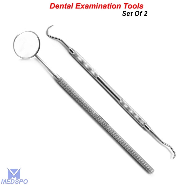 Medspo Jaquette Scaler Double Ended Dentistry Mouth Mirror Hygienists Teeth