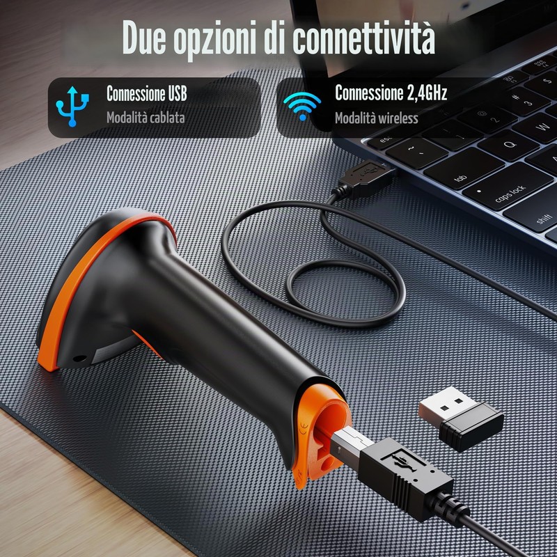 Tera 2D QR Lettore di Codici a Barre Senza Fili