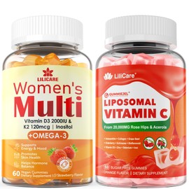 LILICARE LILICARE Liposomal Vitamin C 1000mg & Womens Multivitamin Gummies