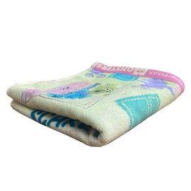 Marushin 2006007600 Face Towel, Monsters, Inc., Panic Days, Cotton, Embroidery, Antibacterial and Odor-Resistant Treatment