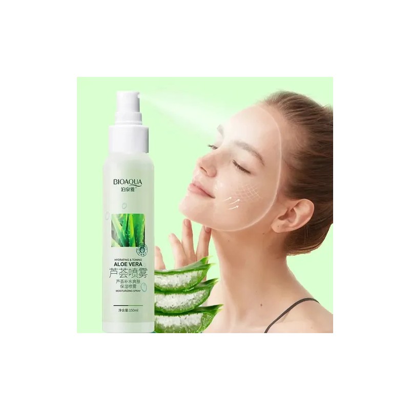 Tónico Aloe Vera Repara Humecta Quemaduras Acné Grasa 3pzs