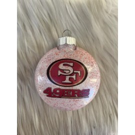 Forever Collectibles San Francisco 49ers Christmas Tree Holiday Ornament Lot Of 4