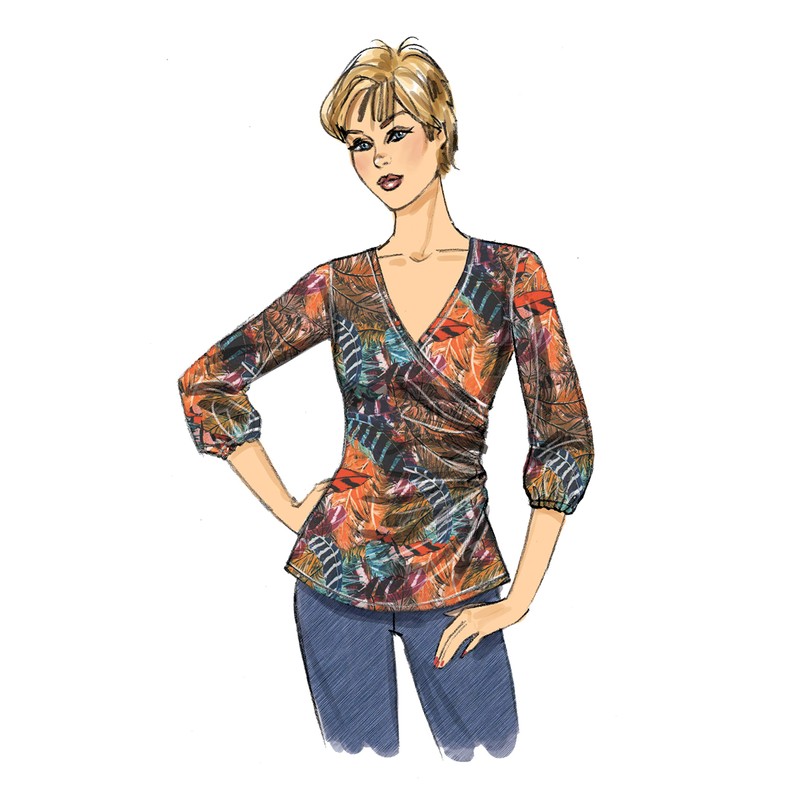 Butterick Patterns B6628E5 Ladies Sewing Pattern Knit Shirt