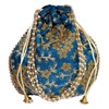 Purpledip Potli Bolsa (embrague, bolso con cordón) para mujer con