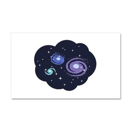 CafePress Space Galaxies Car Magnet 20 X 12 Car Magnet, 20"x 12" Magnetic Door Display