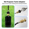 2 Pack 1lb Propane Tank Adapter, 20lb to 1lb Converter,