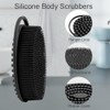 Set de cepillos corporales y de baño de silicona, cepillo