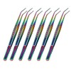 AAProTools Rainbow Color 6 Pcs 6" College Cotton Tweezer Plier