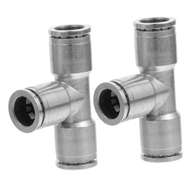 BUGUUYO 2pcs Quick Connect Air Hose Fittings Tee Connector for Air Hose Systems Leak Pneumatic Design for Efficient