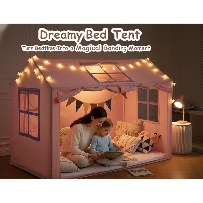 WANFASO Twin Bed Tent Indoor Bed Canopy Kids Tents for
