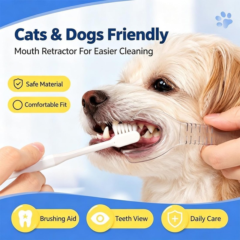 YERFFZE 2 Pack Tooth Brushing Helper for Dogs Cats, Pet