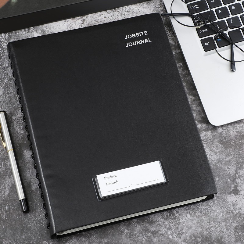 Fuyoooo Jobsite Journal 7 x 10 Inch Construction Daily Log