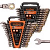 HORUSDY 24-Piece Flex-Head Ratcheting Wrench Set | Metric and SAE